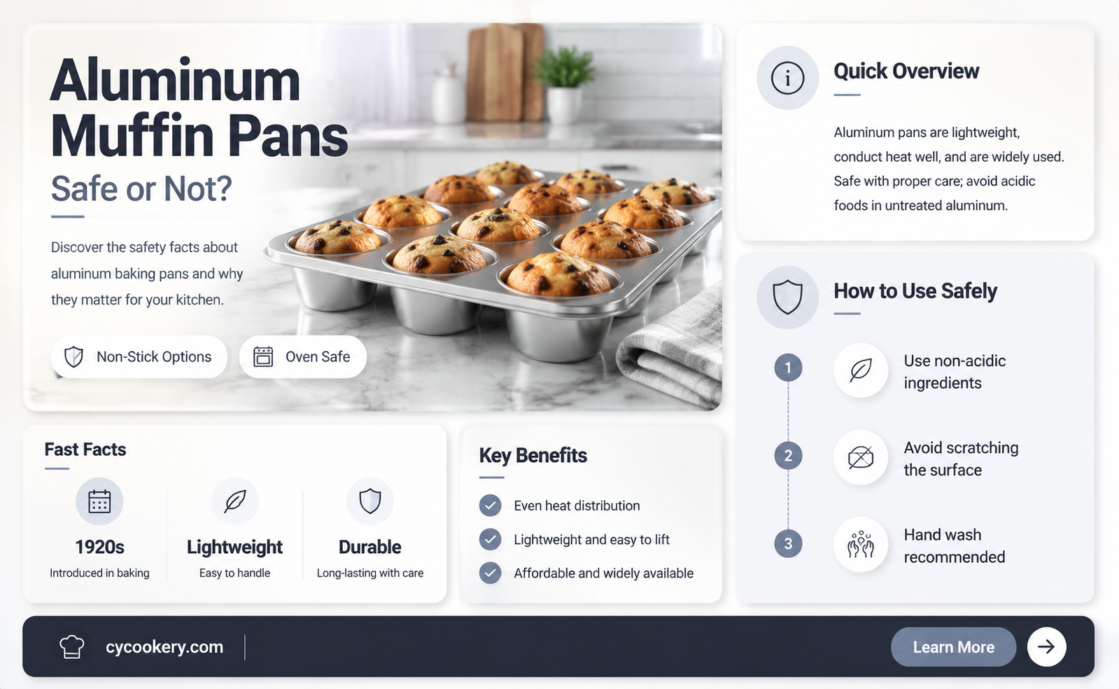 are aluminum muffin pans safe