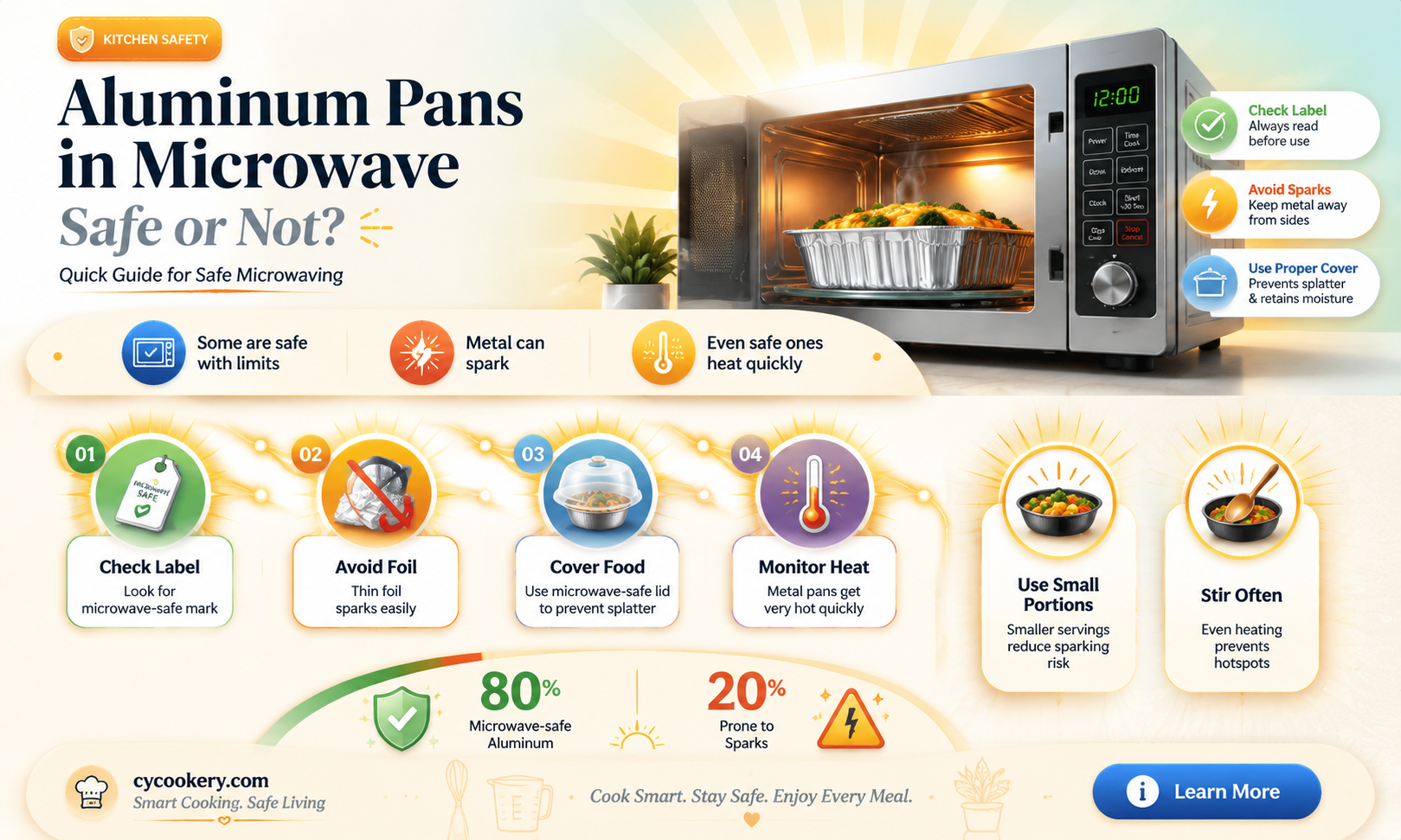 are aluminum pans microwavable