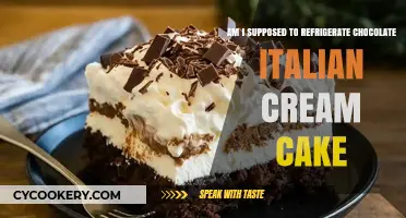 Should Chocolate Italian Cream Cake Be Refrigerated? Storage Tips