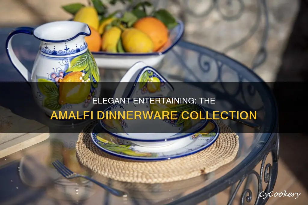 amalfi 16 piece dinnerware set