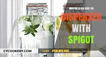 Elegant Amazon Glass Iced Tea Dispenser with Spigot for Parties