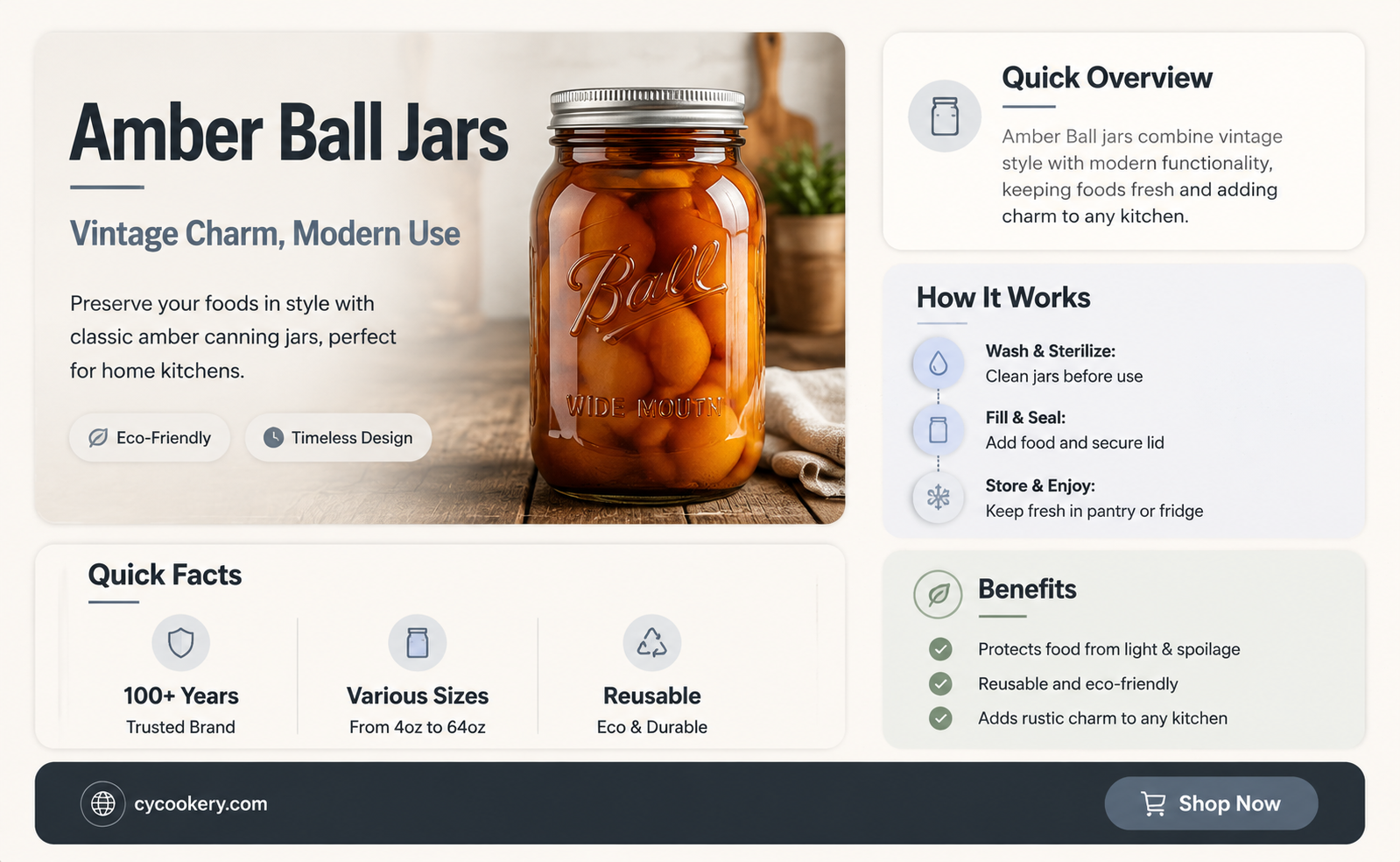 amber ball canning jars