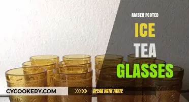 Elegant Amber Footed Ice Tea Glasses: Elevate Your Summer Sips
