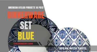 Elegant Entertaining: The American Atelier Pirouette Dinnerware Set in Blue