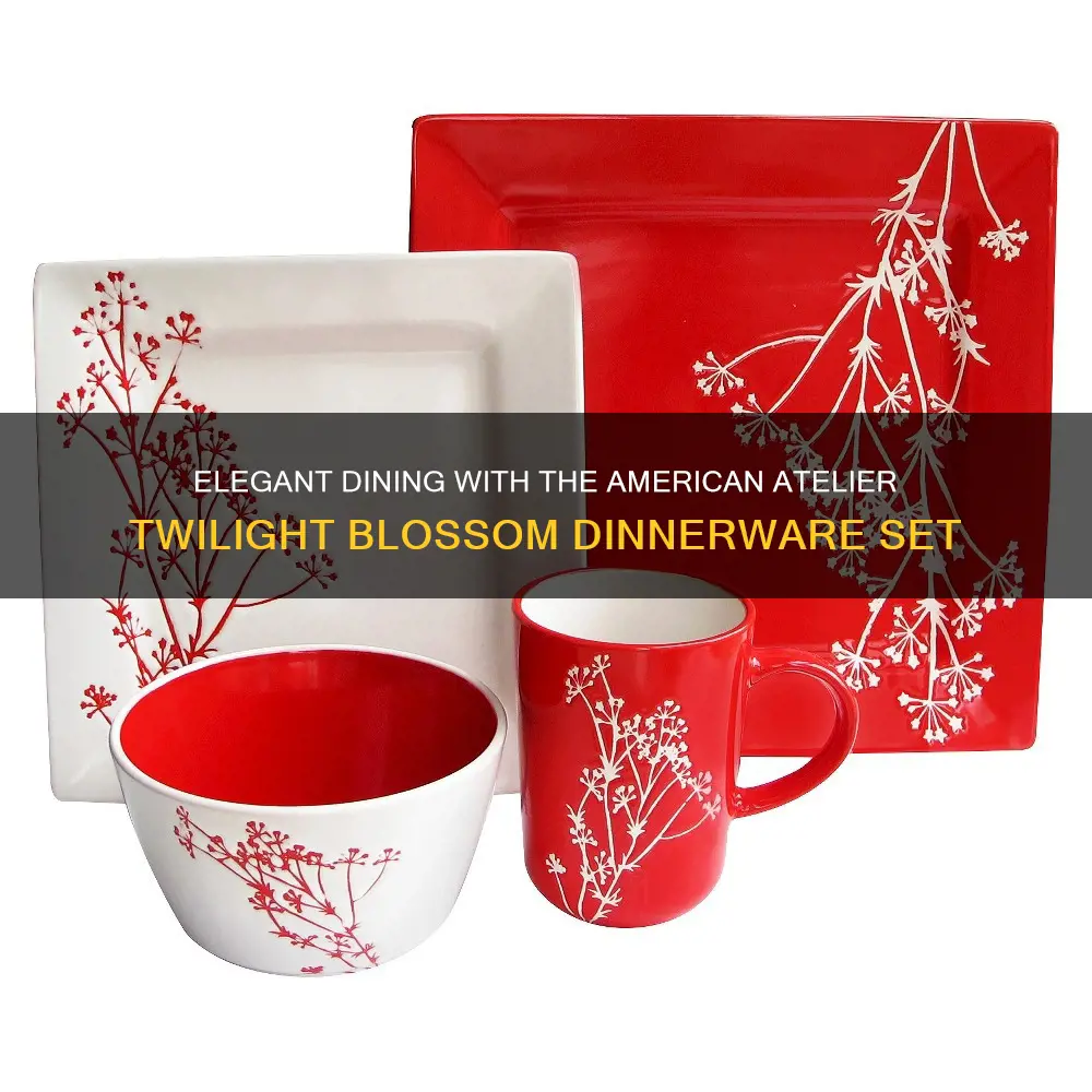 american atelier twilight blossom dinnerware set