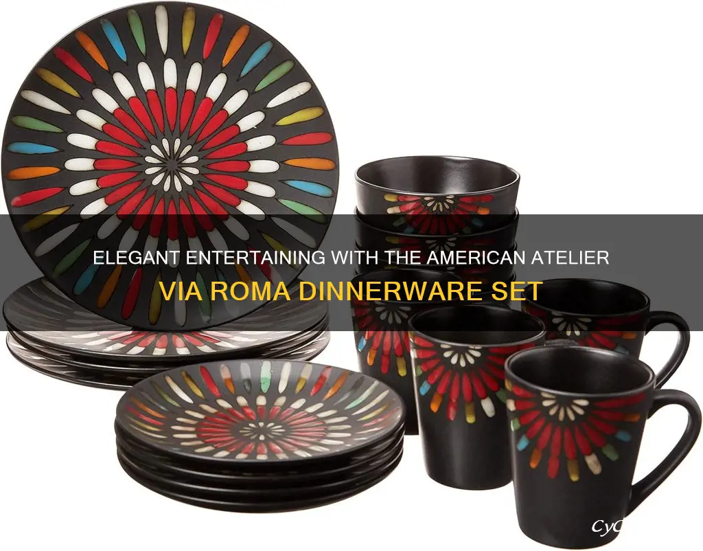 american atelier via roma 16 piece dinnerware set