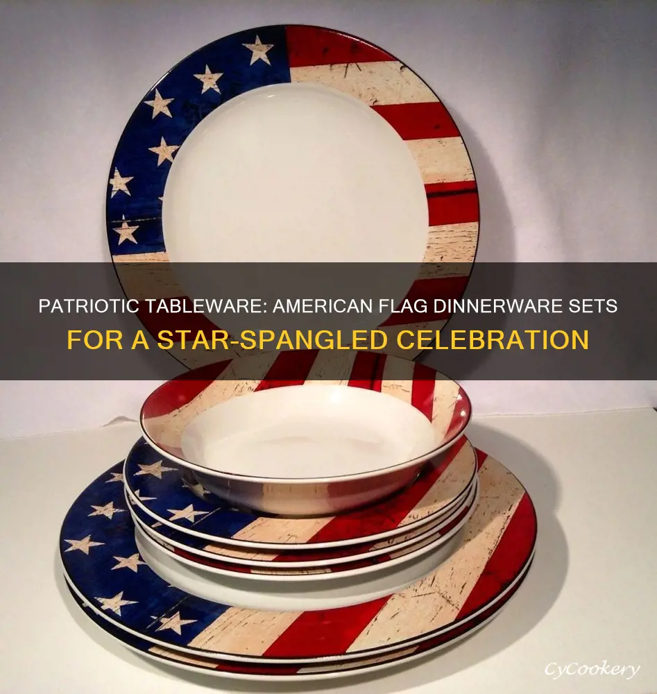 american flag dinnerware sets