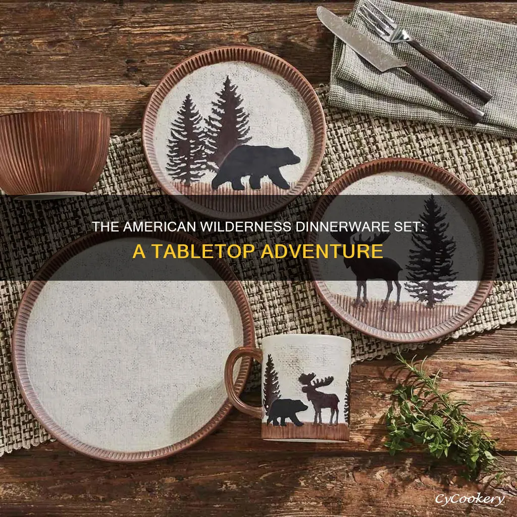 american wilderness dinnerware set