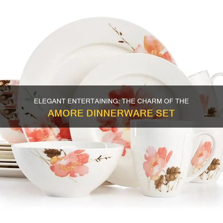 amore 16 piece dinnerware set