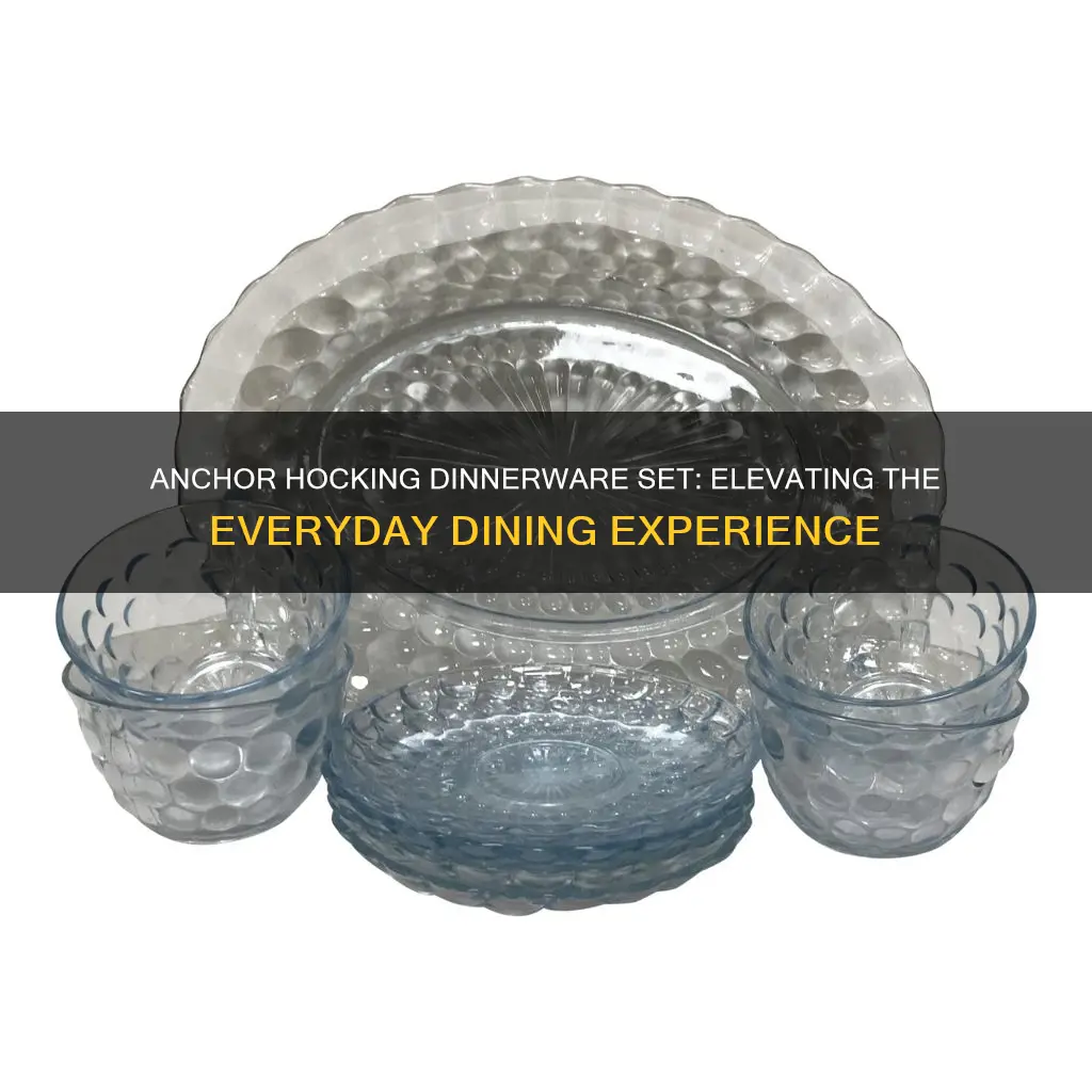 anchor hocking 24pc presence dinnerware set