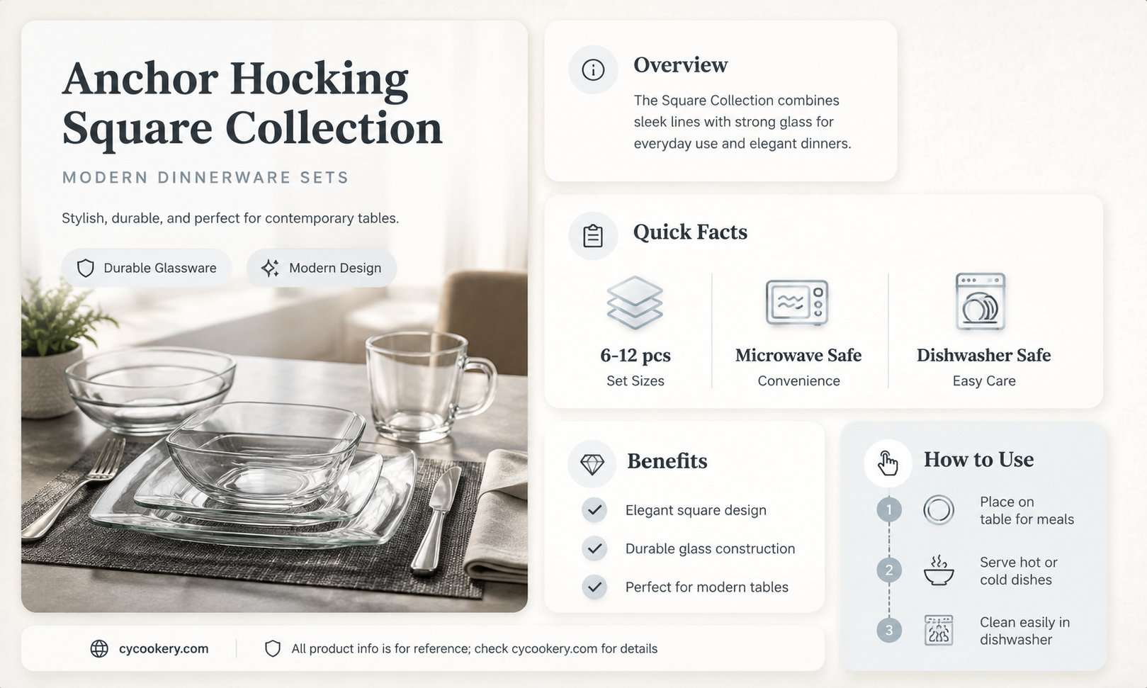 anchor hocking dinnerware sets square