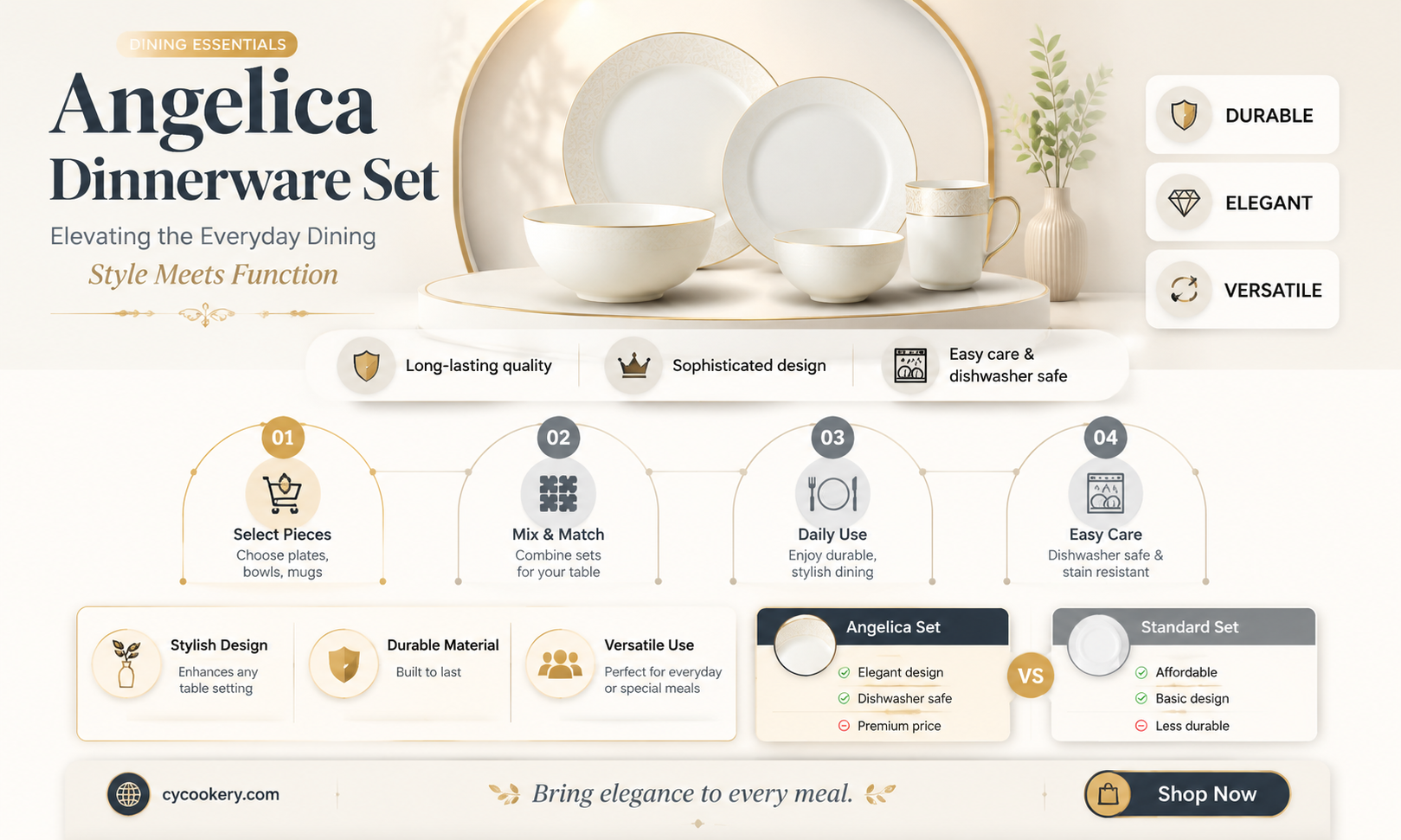 angelica dinnerware set
