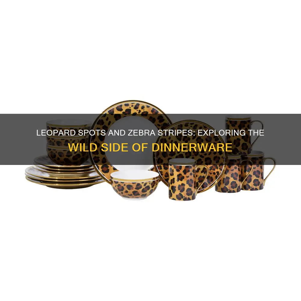 animal print dinnerware sets