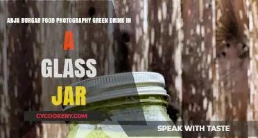 Captivating Green Drink in a Glass Jar: Anja Burgar's Food Photography