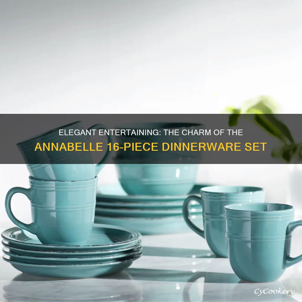 annabelle 16 piece dinnerware set