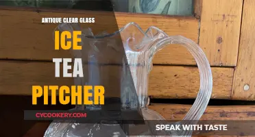 Elegant Vintage Clear Glass Ice Tea Pitcher: A Timeless Classic