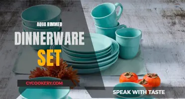 A Splash of Coastal Charm: Elevating Dinnerware with Aqua-Rimmed Sets