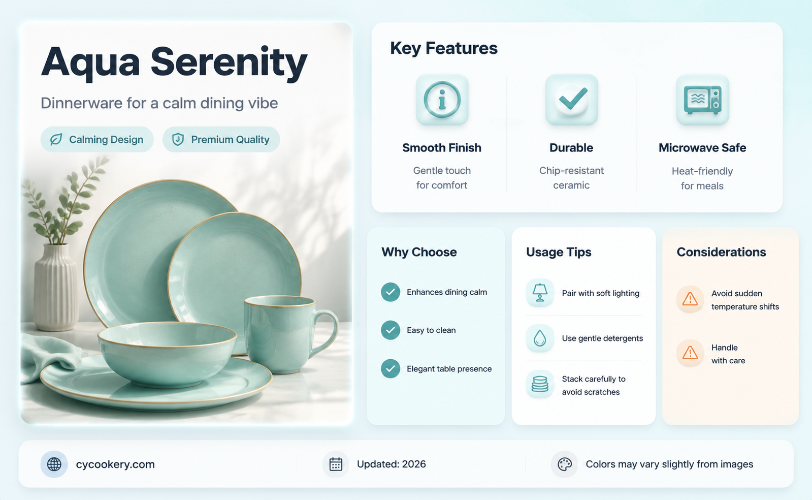 aqua colored dinnerware set without mugs