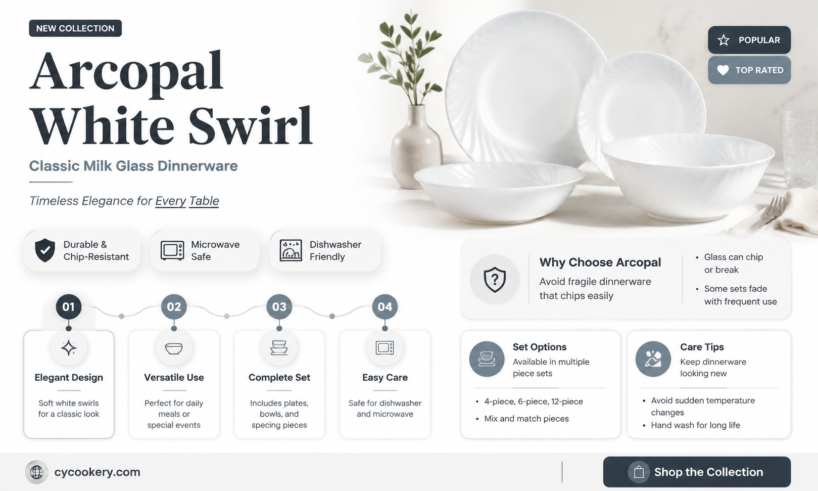 arcopal white swirl milk glass set of dinnerware