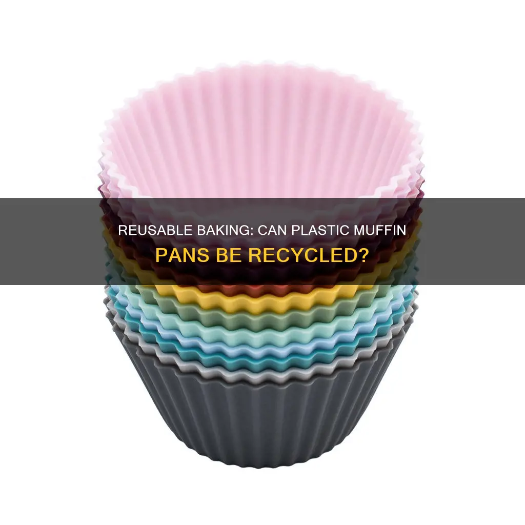 are 2 plastic muffin pans from a bakery reusable