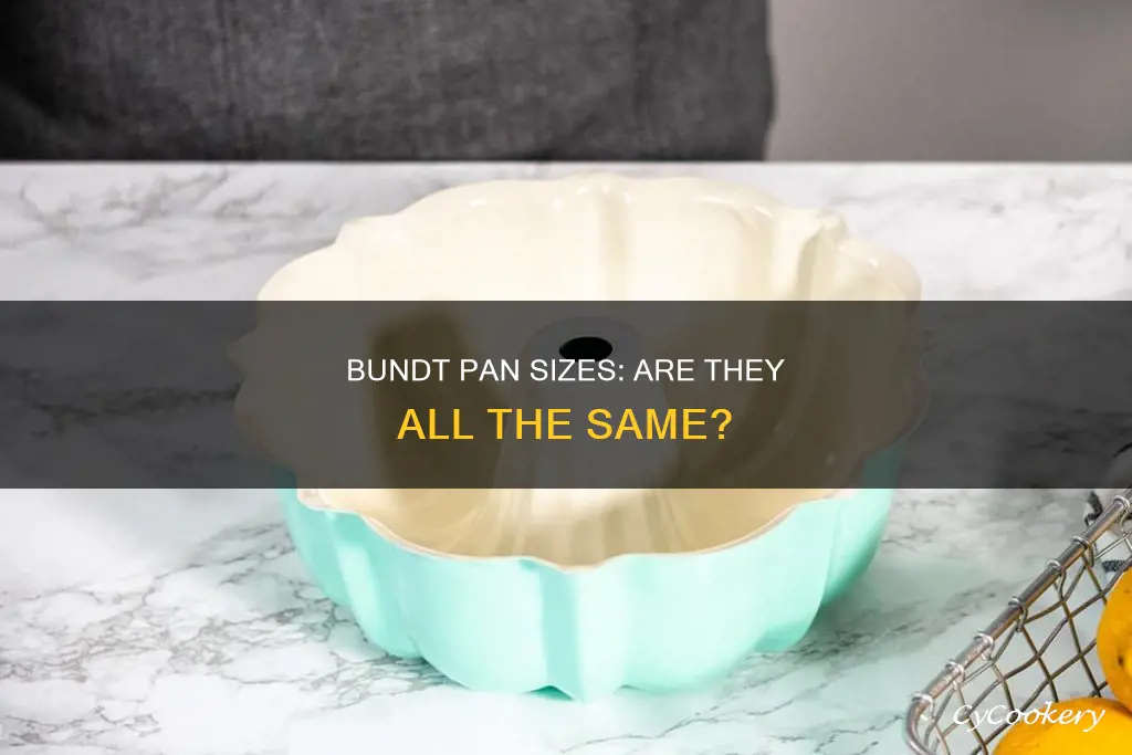 are all bundt pans the same size