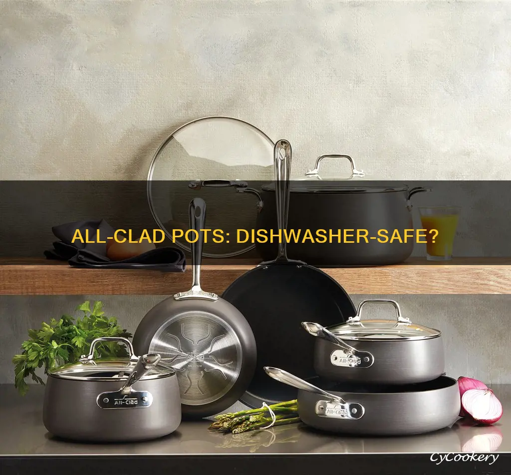 are all clad pots and pans dishwasher safe