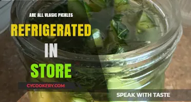 Do All Vlasic Pickles Need Refrigeration in Stores?