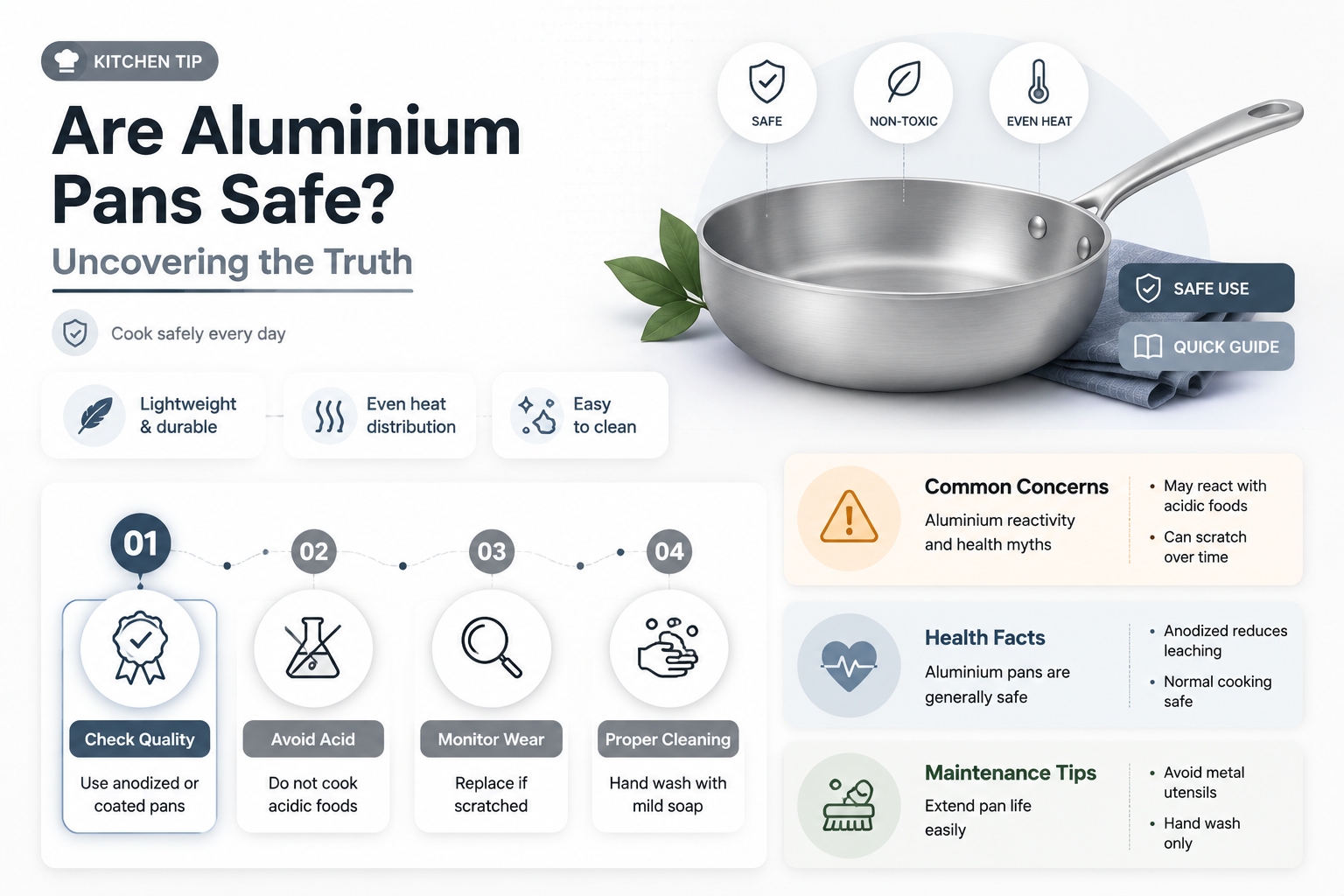 are aluminium pans safe to use