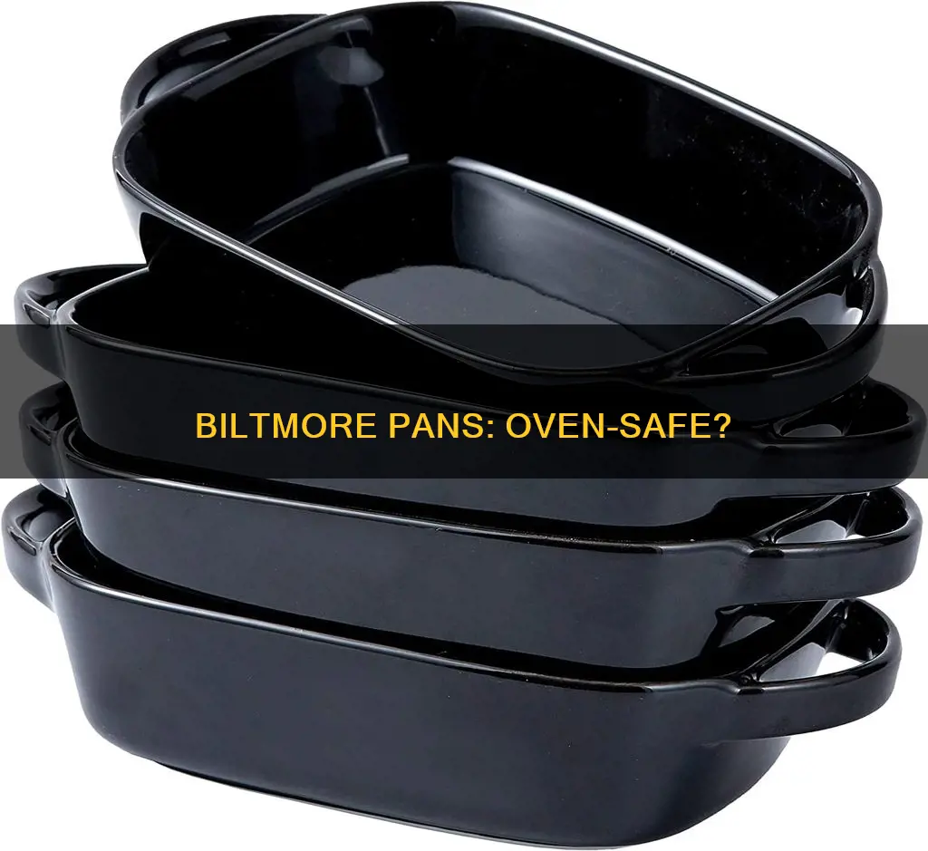 are biltmore pans oven safe