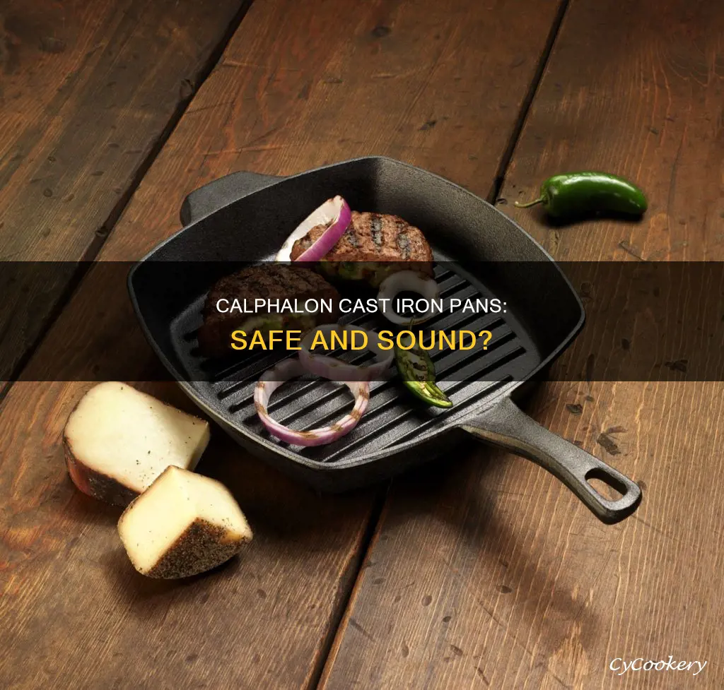 are calphalon cast iron pans safe