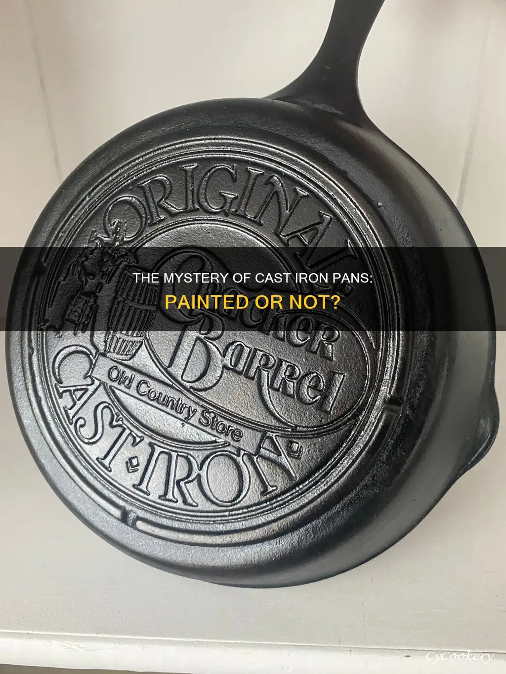 are cast iron pans painted