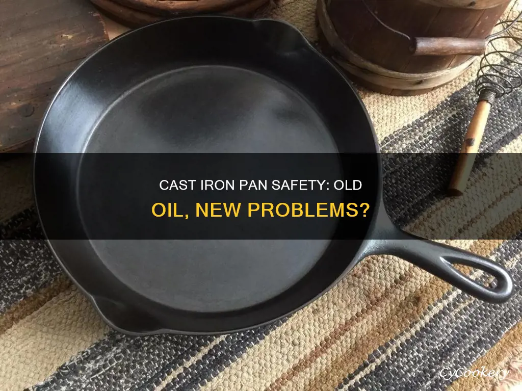 are cast irons pans safe old oil