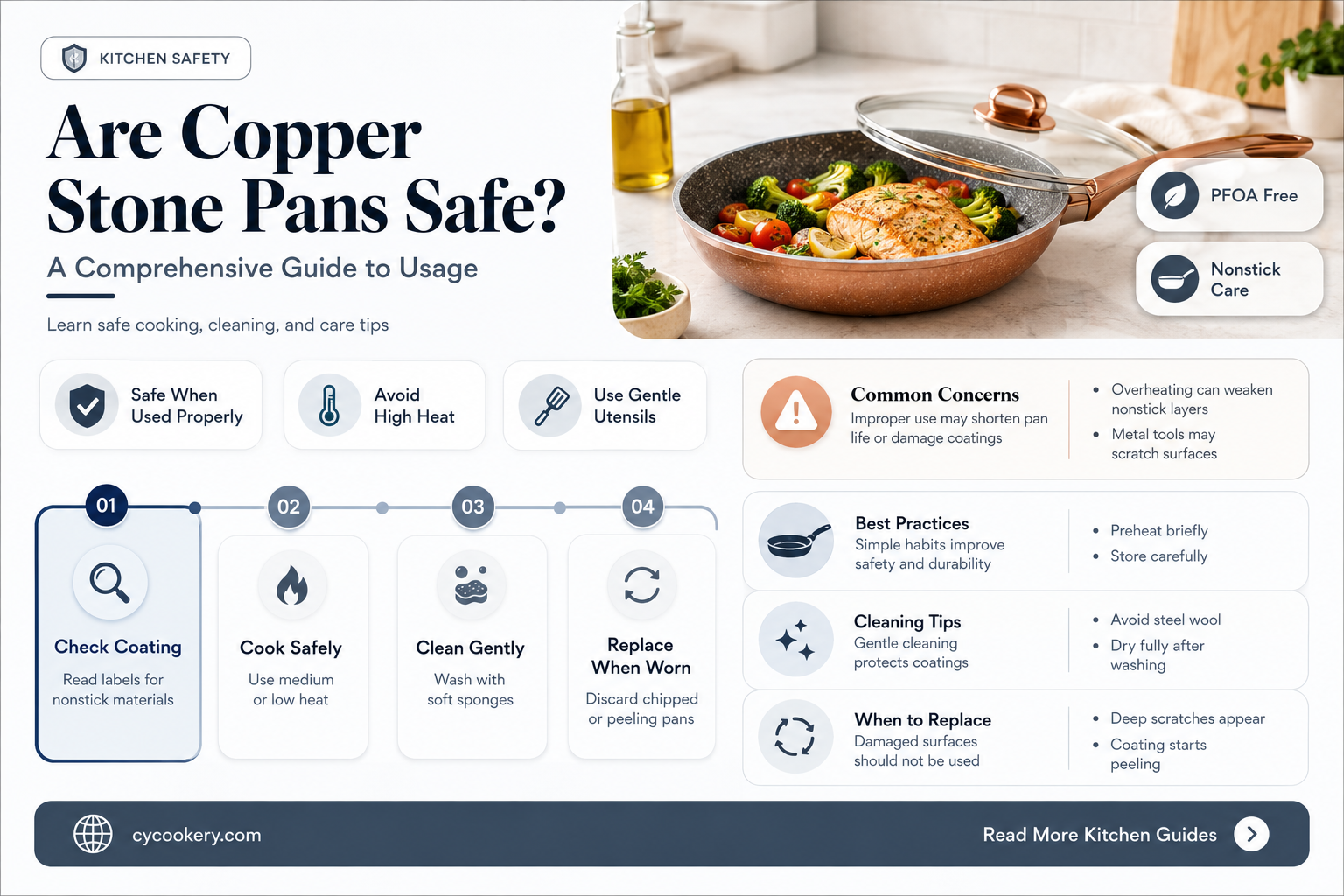 are copper stone pans safe to use
