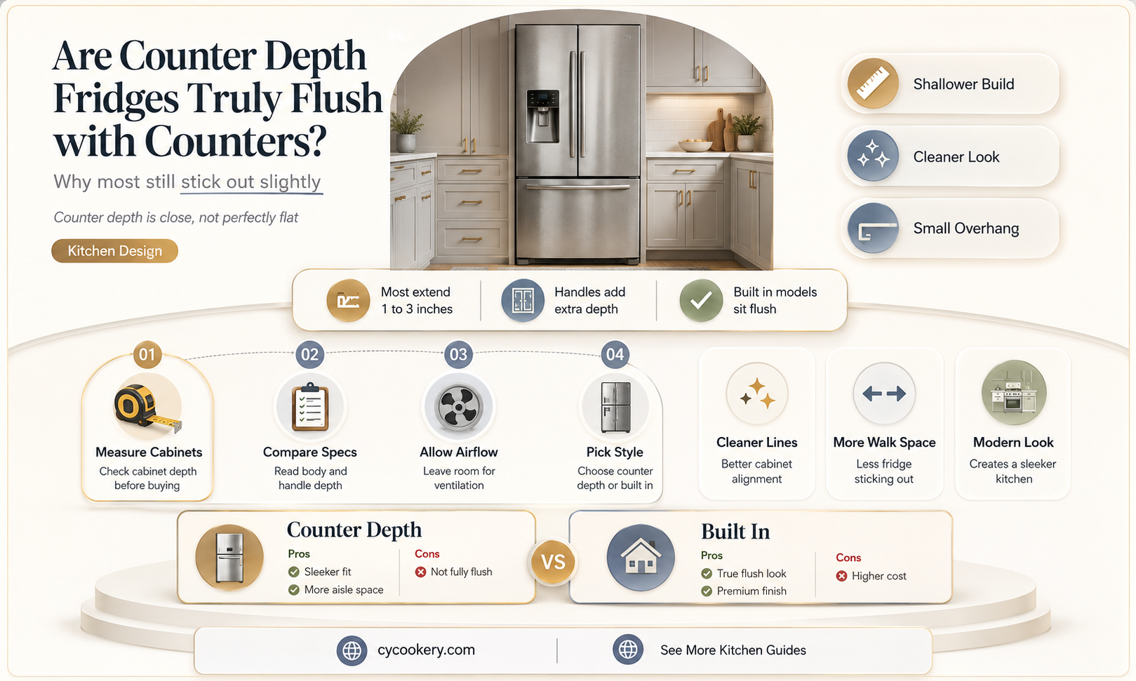 are counter depth refrigerators really counter depth