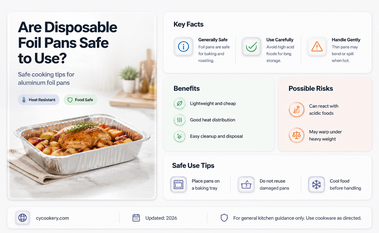 are disposable foil pans harmful