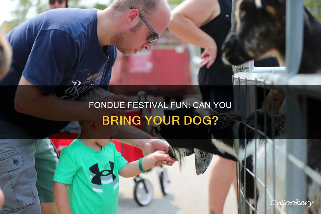 are dogs allowed at the fondue festival