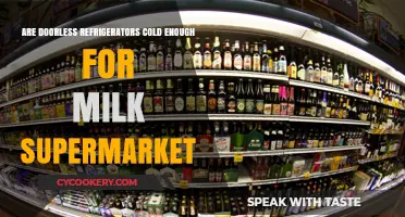 Doorless Fridges in Supermarkets: Are They Safe for Milk Storage?