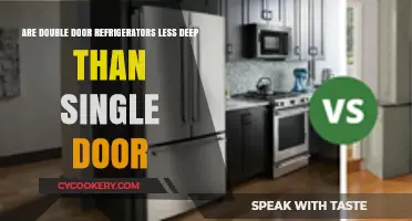 Double Door vs. Single Door: Comparing Refrigerator Depth and Space