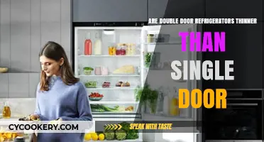Double Door Fridges: Are They Thinner Than Single Door Models?