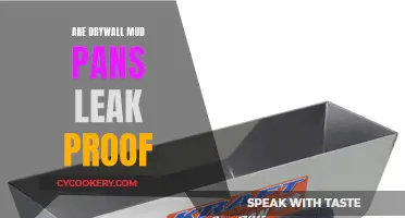 Drywall Mud Pans: Leak-Proof or Not?