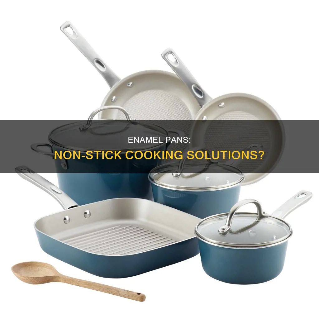 are enamel pans non stick