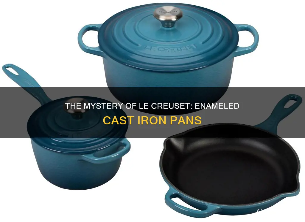 are enameled le creuset pans cast iron