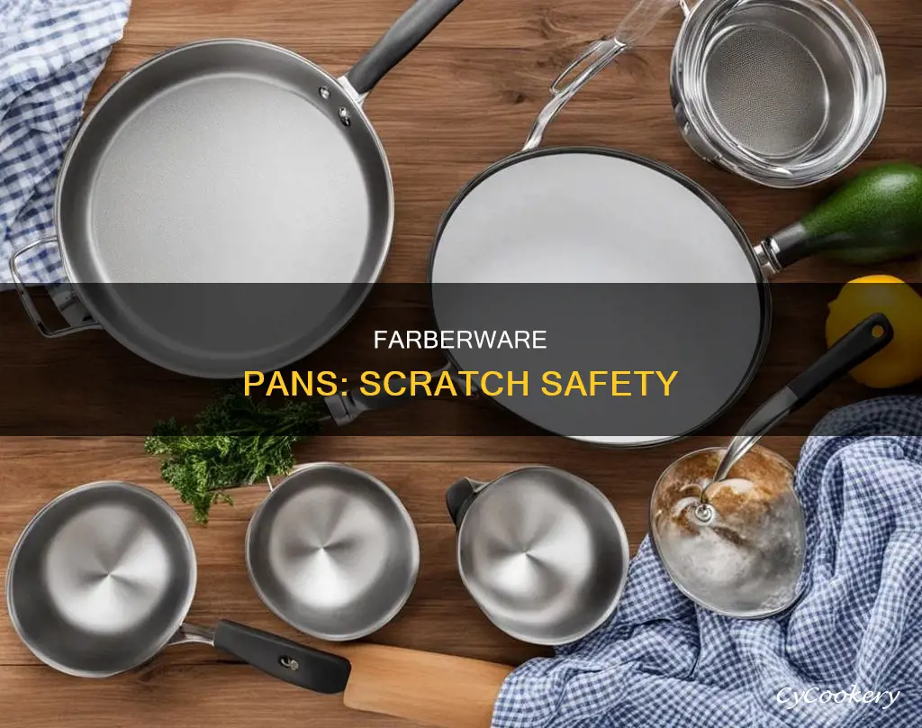 are farberware new traditions pans safe after scratch