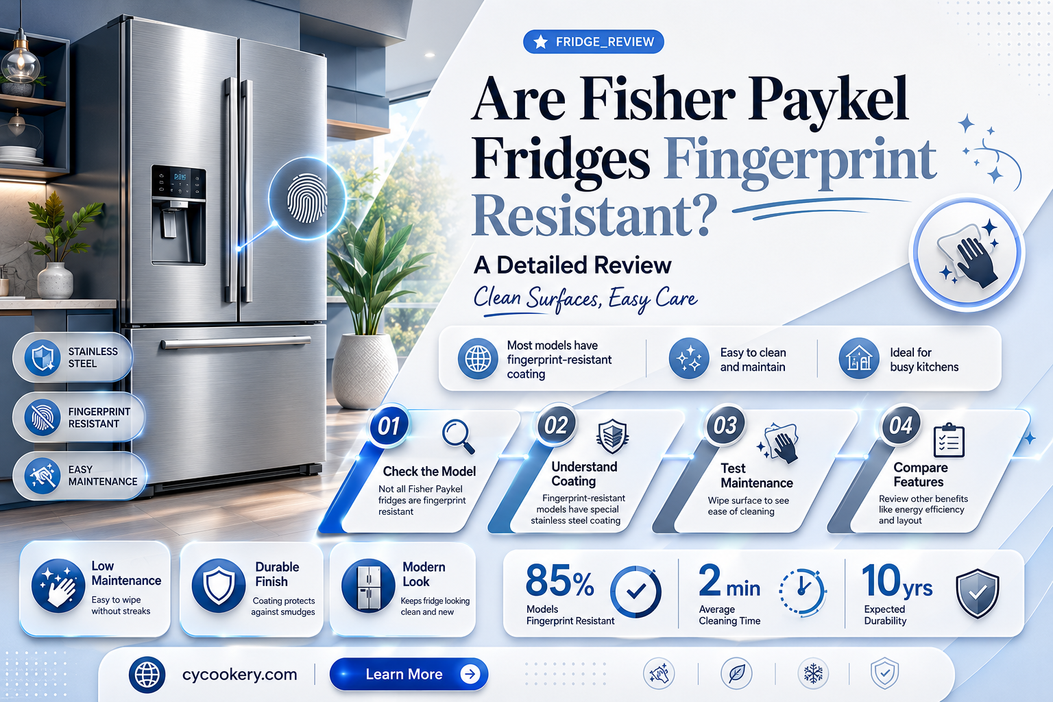 are fisher paykel refrigerators finger print resistant