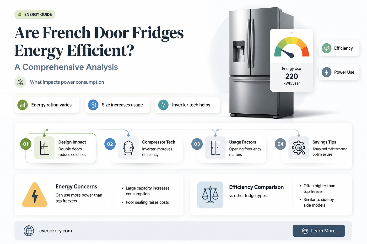 are french door refrigerators less energy efficient