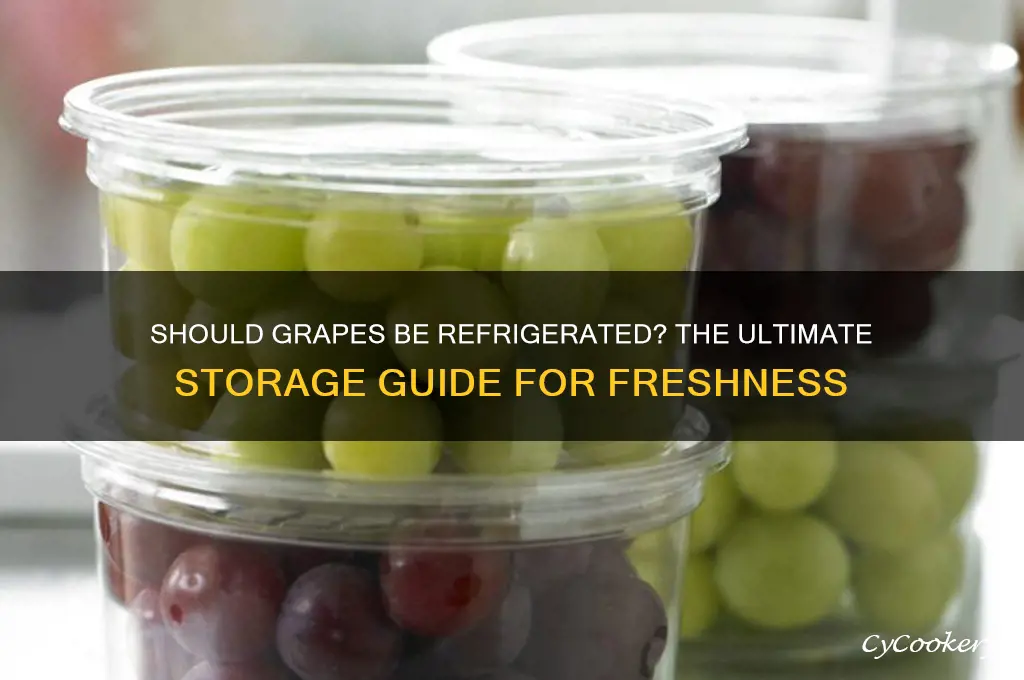 are grapes supposed to be in the refrigerator