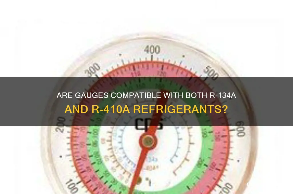 are guages the same as 134r410a refrigerant