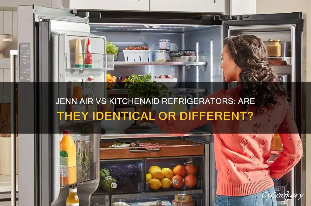 are jenn air and kitchenaid refrigerators the same