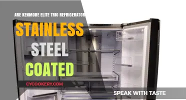 Kenmore Elite Trio Refrigerator: Stainless Steel Coating Explained