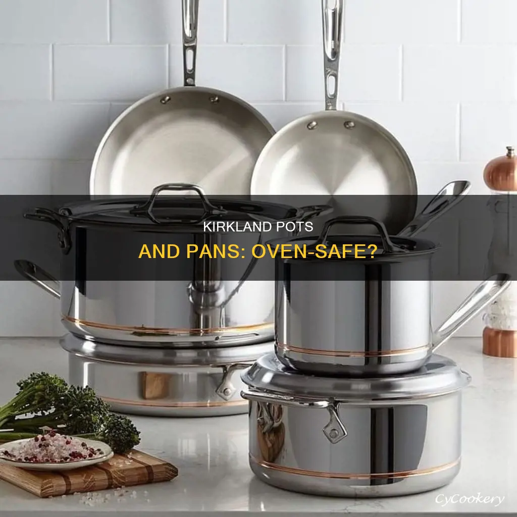 are kirkland pots and pans oven safe